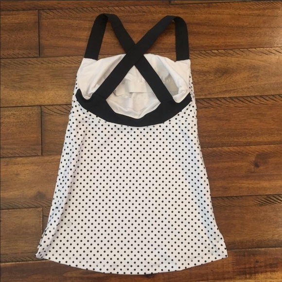 Lululemon black & white polka dot tank - Picture 3 of 4